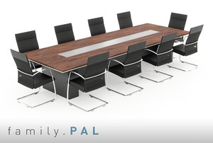 3D parametric conference table