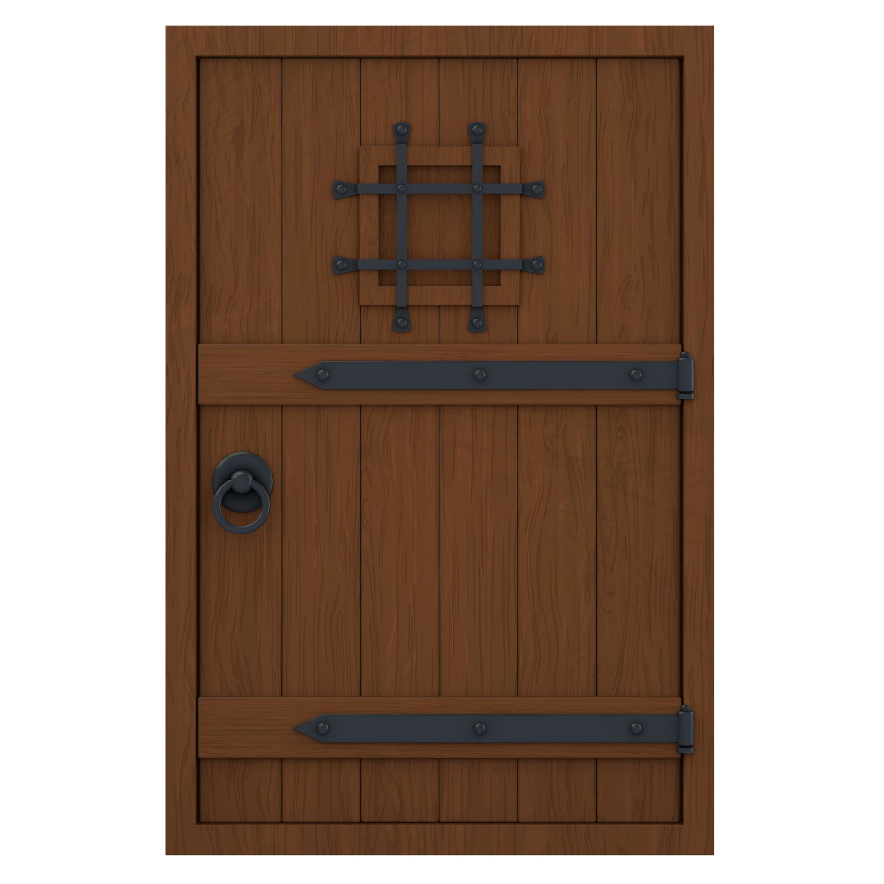 Cartoon Wooden Medieval Door Model Turbosquid 1412979