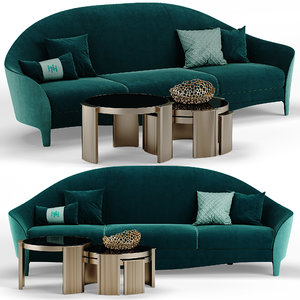 cortes sofa roland table 3D