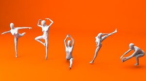female ballet skating 5 3D