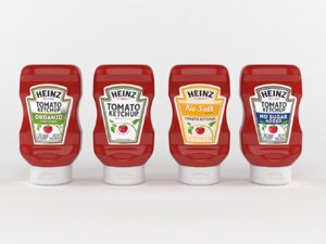 3D bottles ketchup model