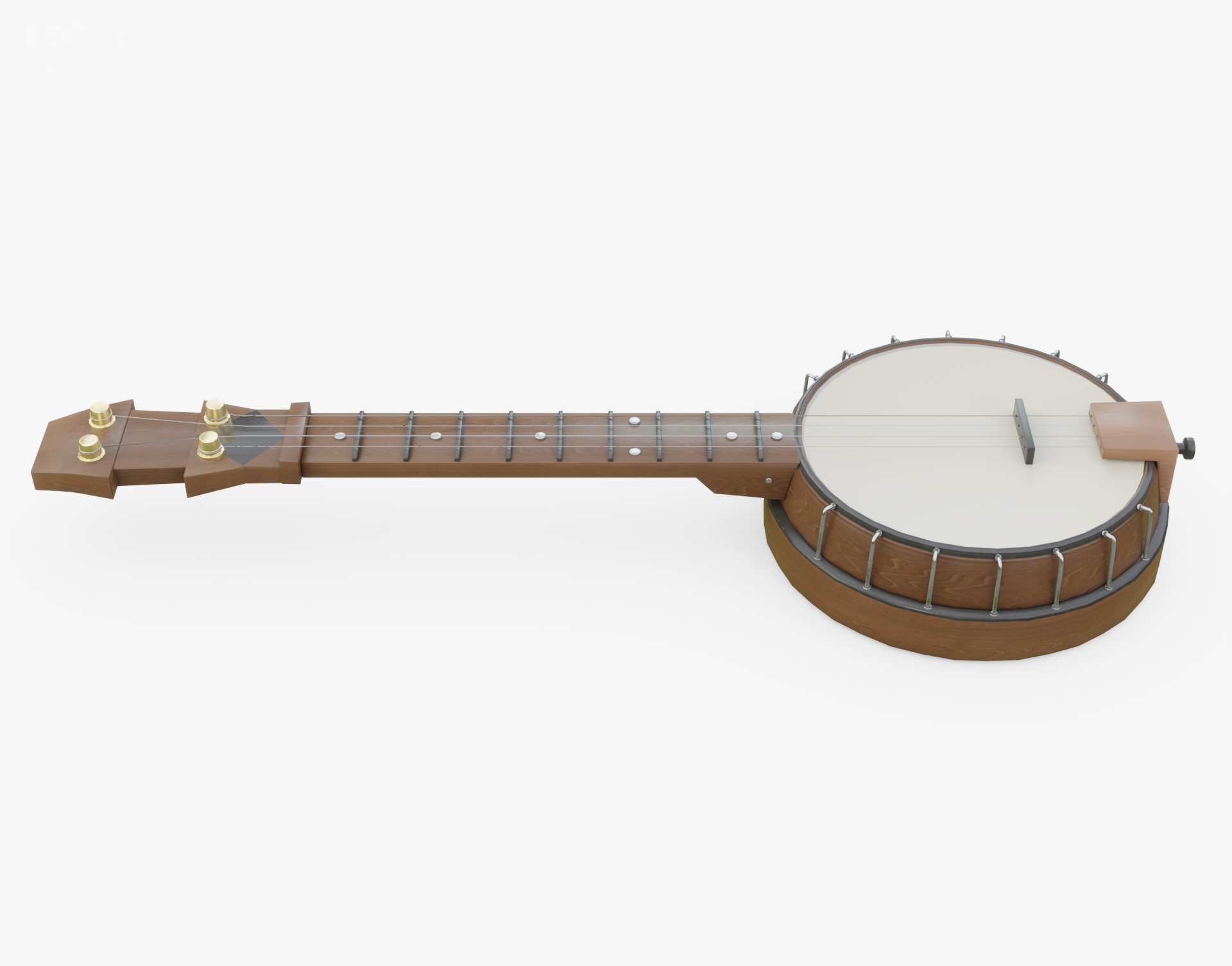 Banjo instrument music 3D model TurboSquid 1413443