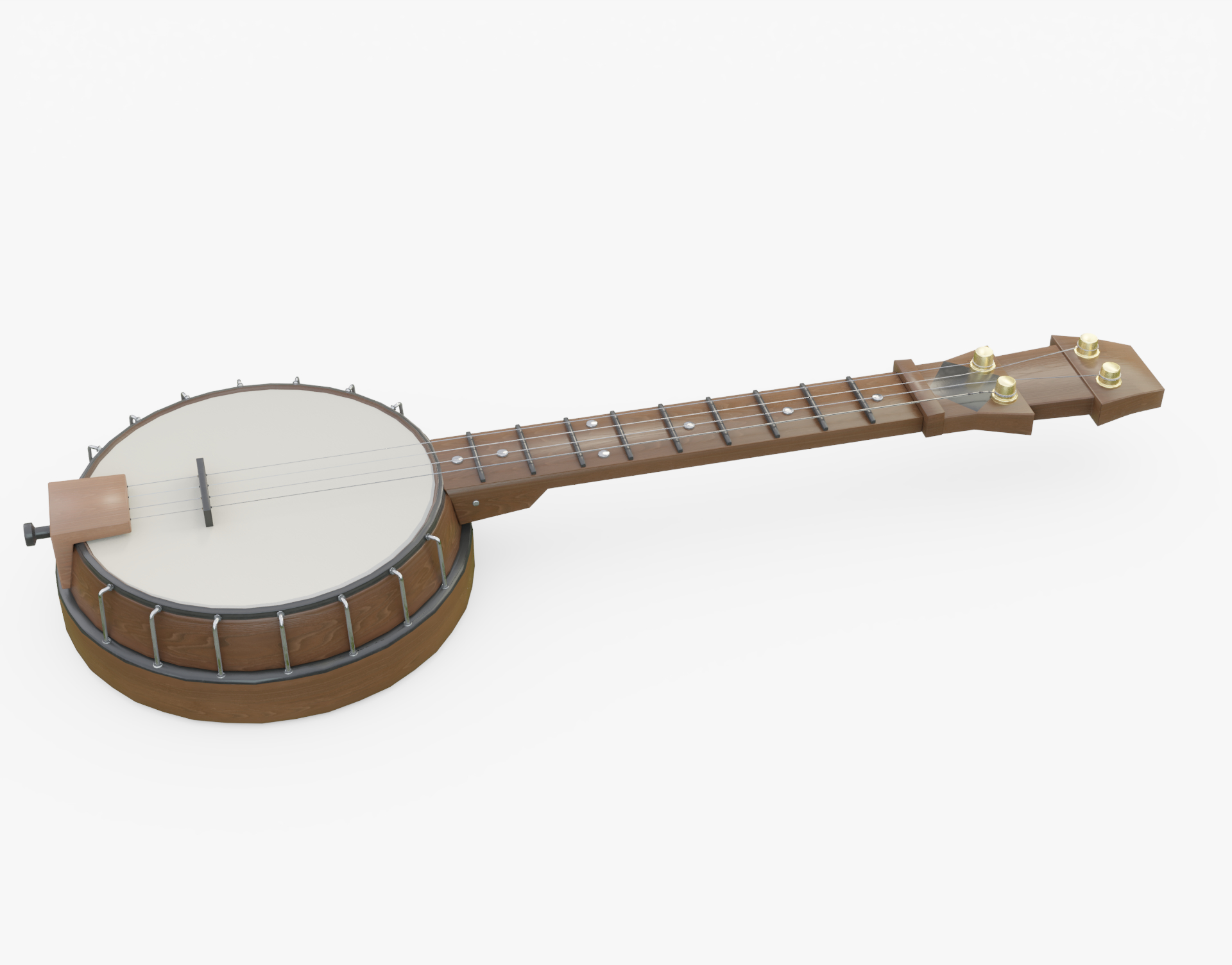 Banjo instrument music 3D model TurboSquid 1413443