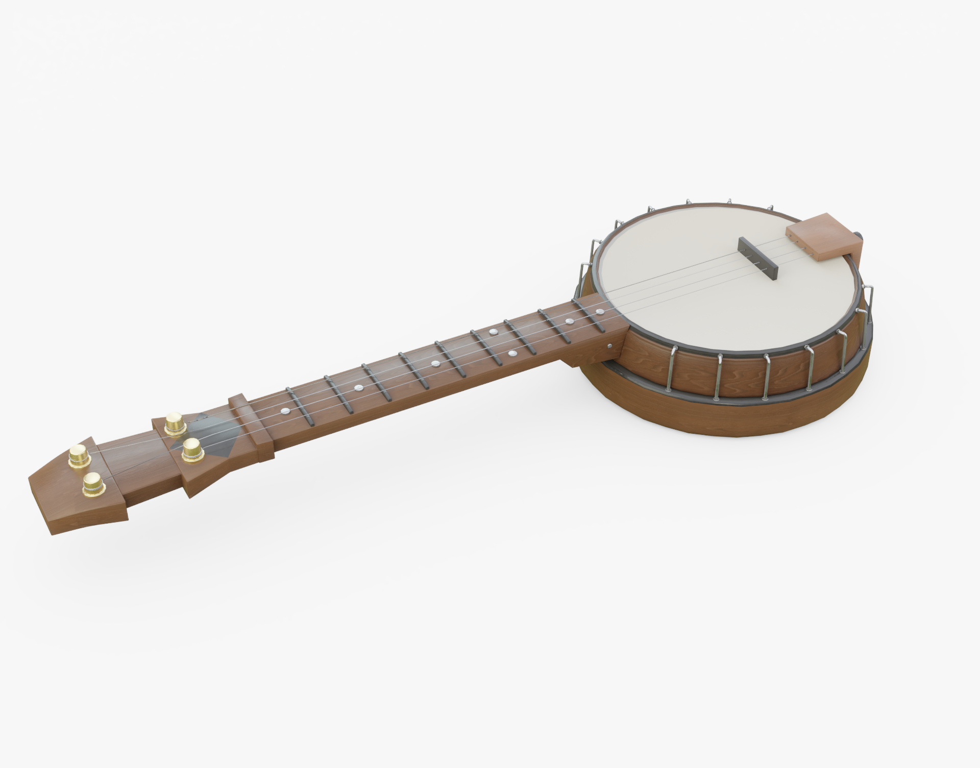 Banjo instrument music 3D model TurboSquid 1413443