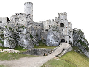 3D castle ruins 16k model