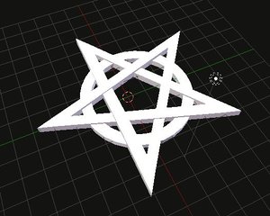 3D pentagrama model
