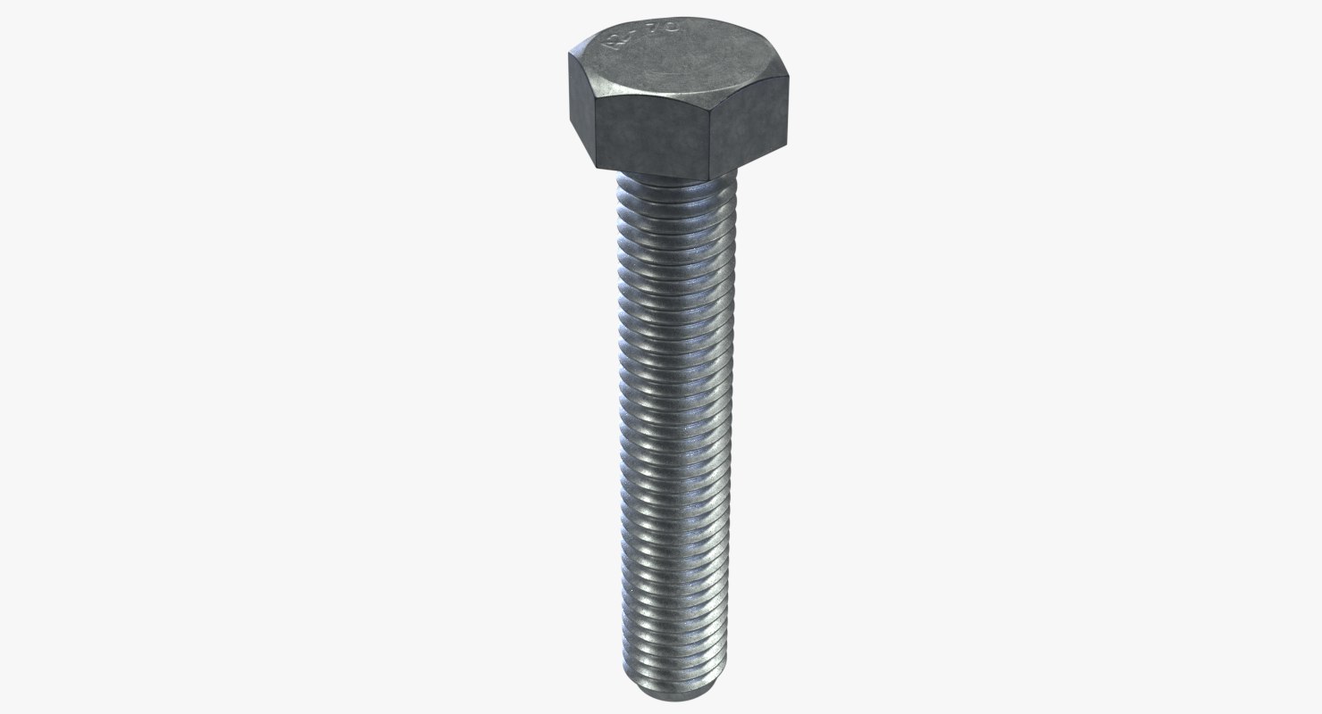 3D bolt m7x40 - TurboSquid 1413511
