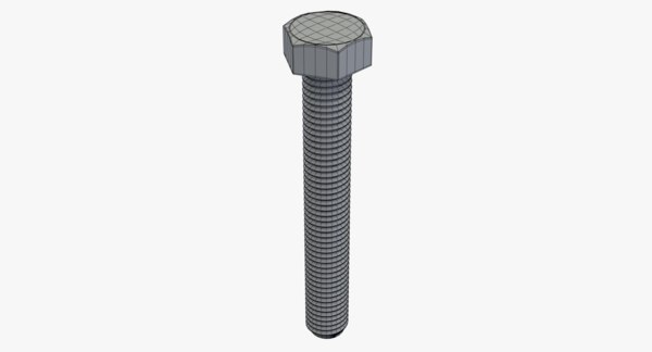 3D bolt m7x50 - TurboSquid 1413579