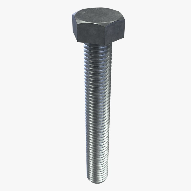 3D bolt m7x50 - TurboSquid 1413579