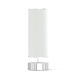 3D white cylindrical floor lamp model