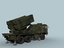 3D model chinese hq-6a battery hq-6