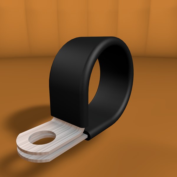 3d steel clamp rubber protection