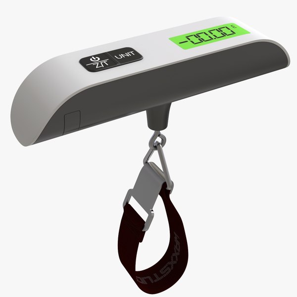 luggage scale numeric 3D model