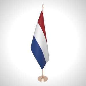 3D netherlands flag