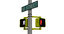3D model street set sign 2