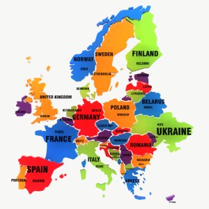 3D maps europe