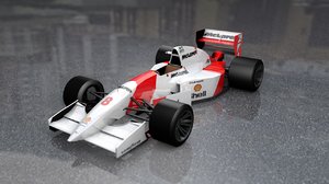f1 mclaren senna race car 3D model