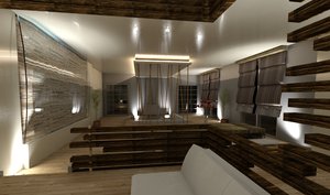 3D model revit interior design studio