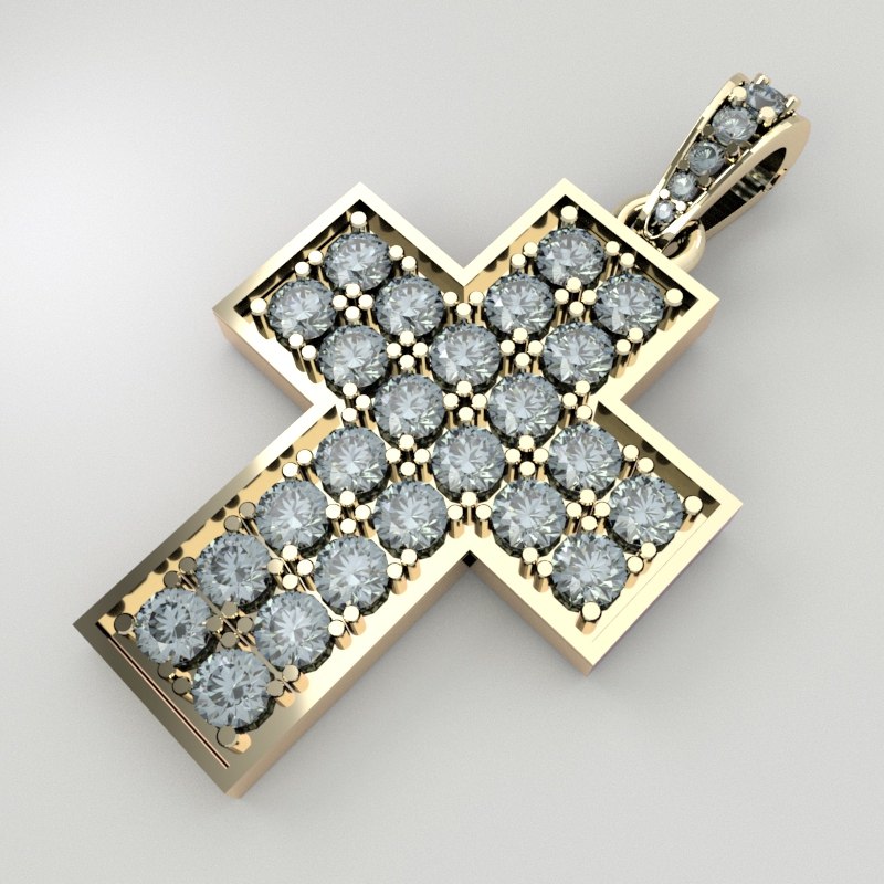 Diamond cross 3D model - TurboSquid 1414159