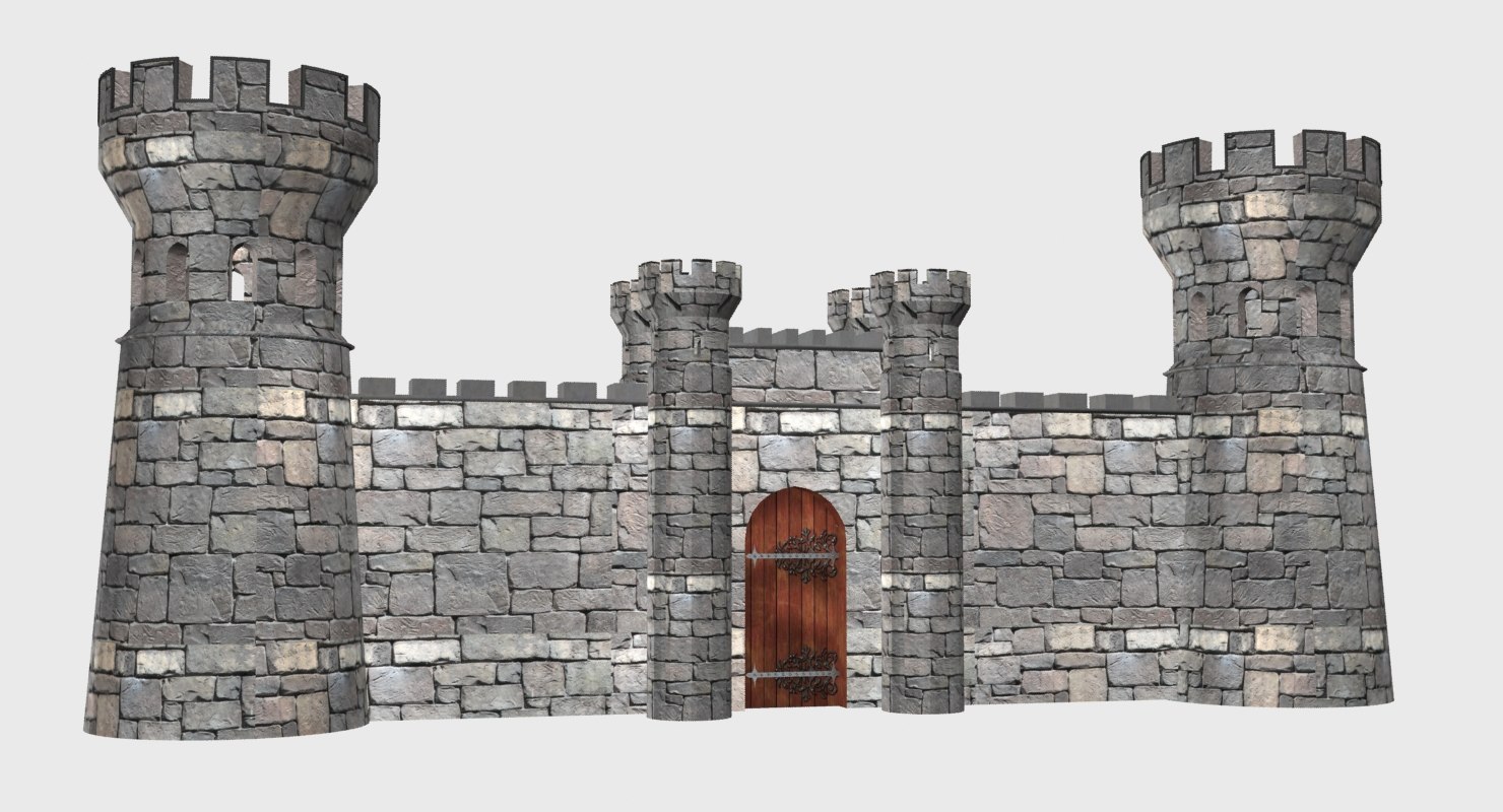 Castle gate 3D model - TurboSquid 1414166