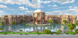 3D palace fine arts model