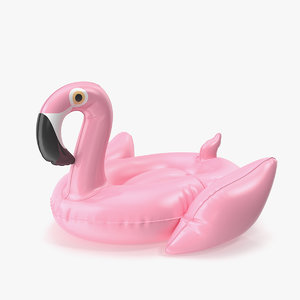 rose gold flamingo pool 3D model