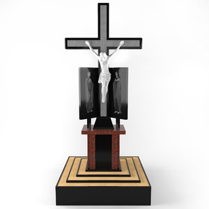 cross statue 3D