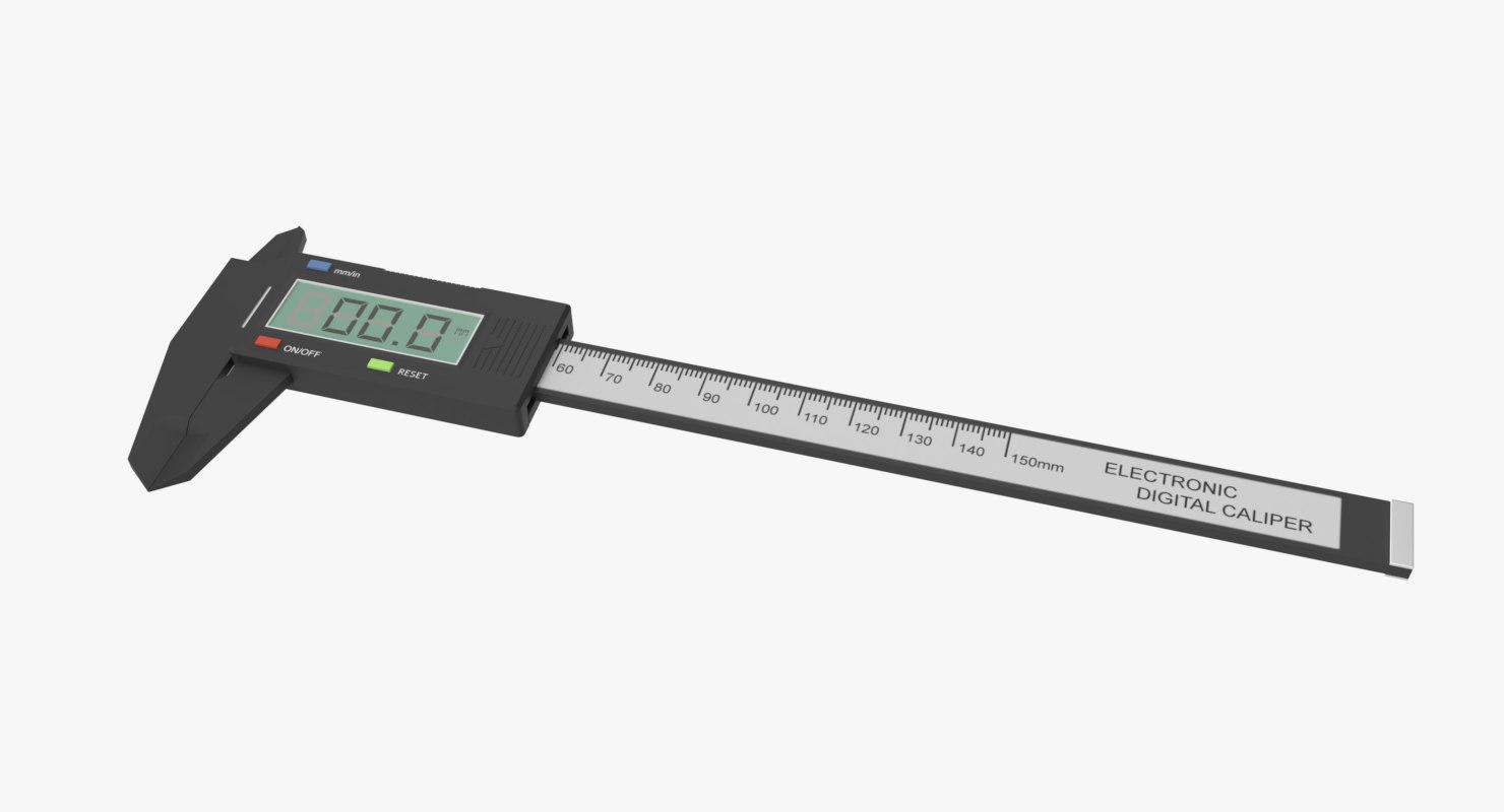 Digital caliper 3D model TurboSquid 1414346