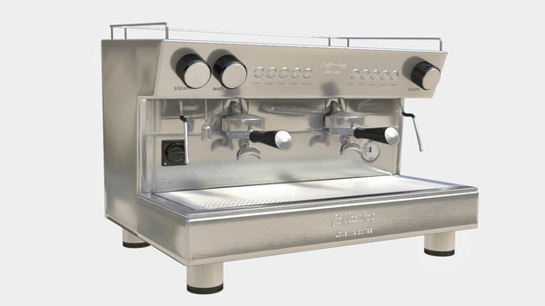 Bar coffee machine polys 3D model 