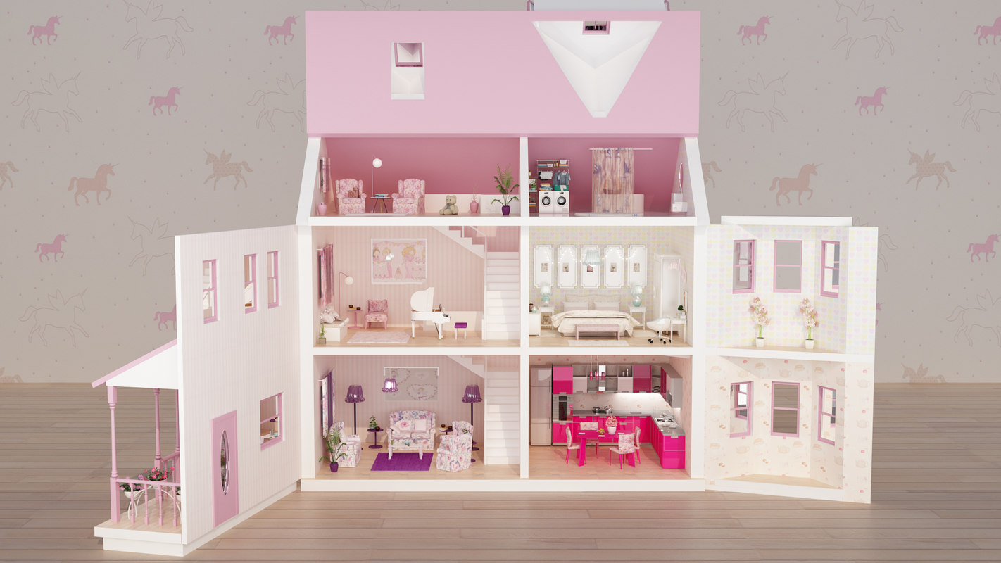 3D dollhouse house doll model - TurboSquid 1317921