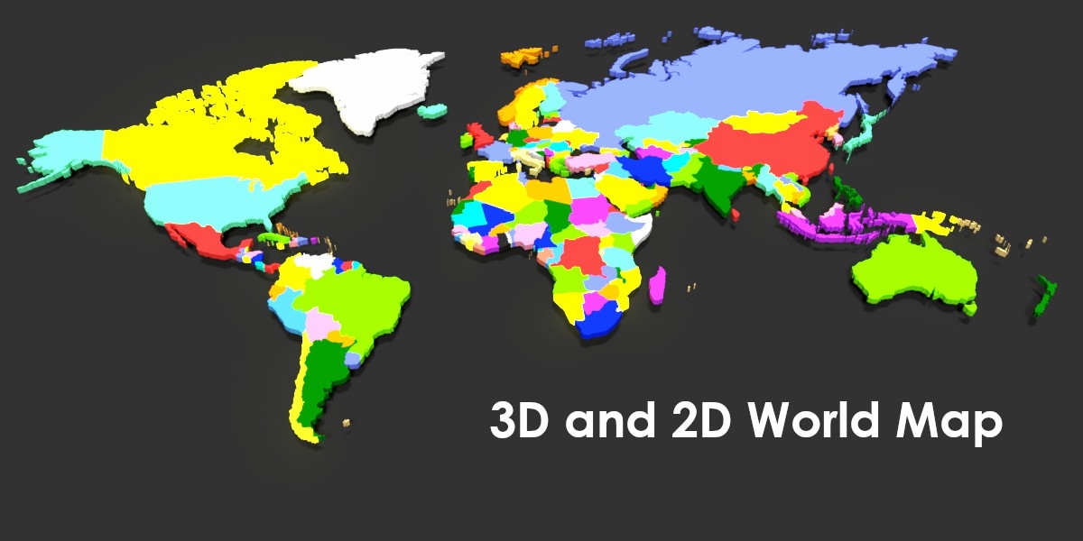 World Map Blender Models for Download | TurboSquid