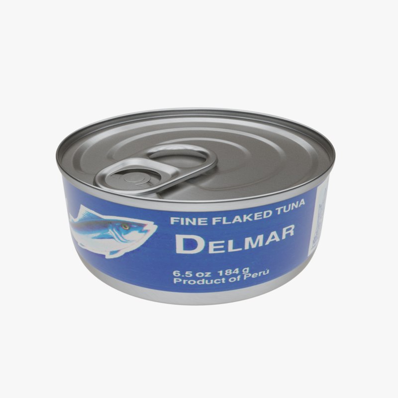 Tuna tin 3D model - TurboSquid 1195806