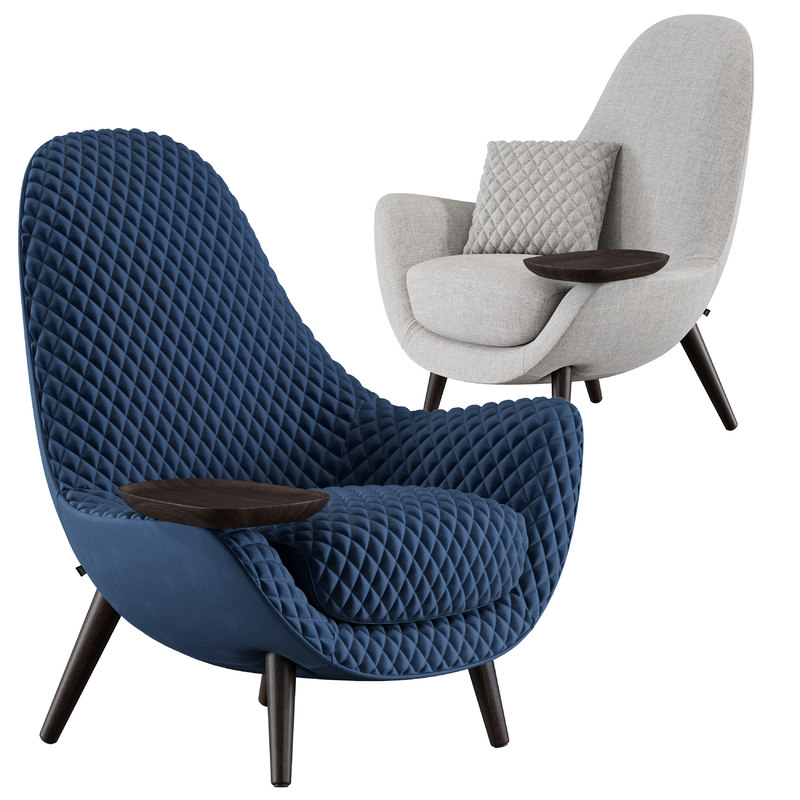 Armchair mad king poliform 3D TurboSquid 1414651