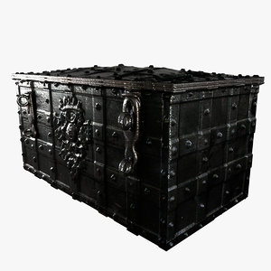metal chest displacement 3D model