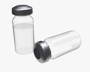 3D vial medicine bottle