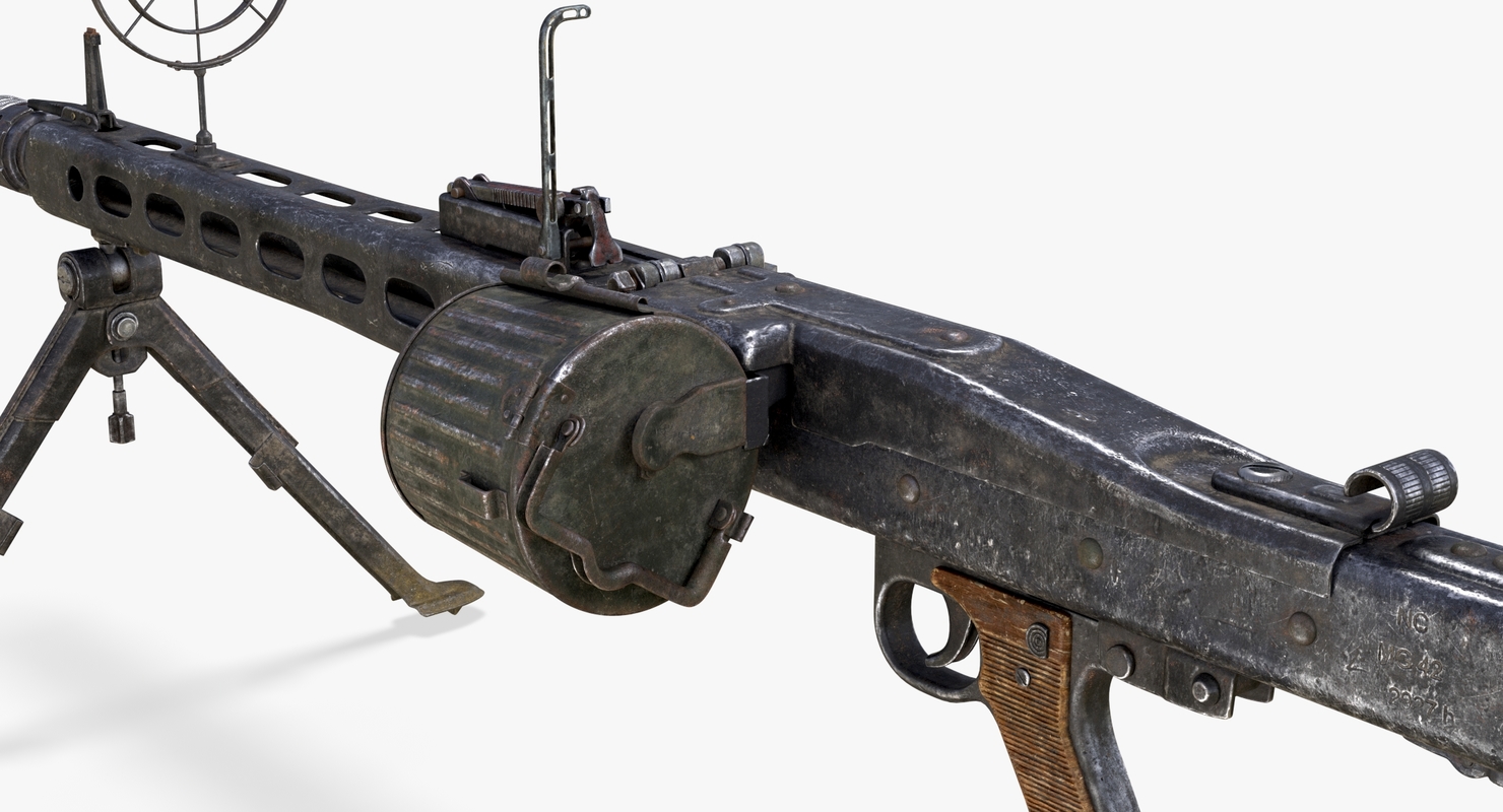 3d max german machine gun mg 42