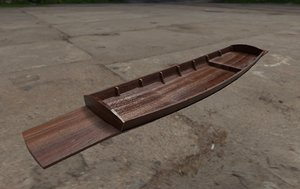 thai boat 3D model
