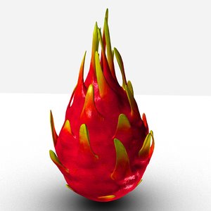 3D fruit dragon pitaya