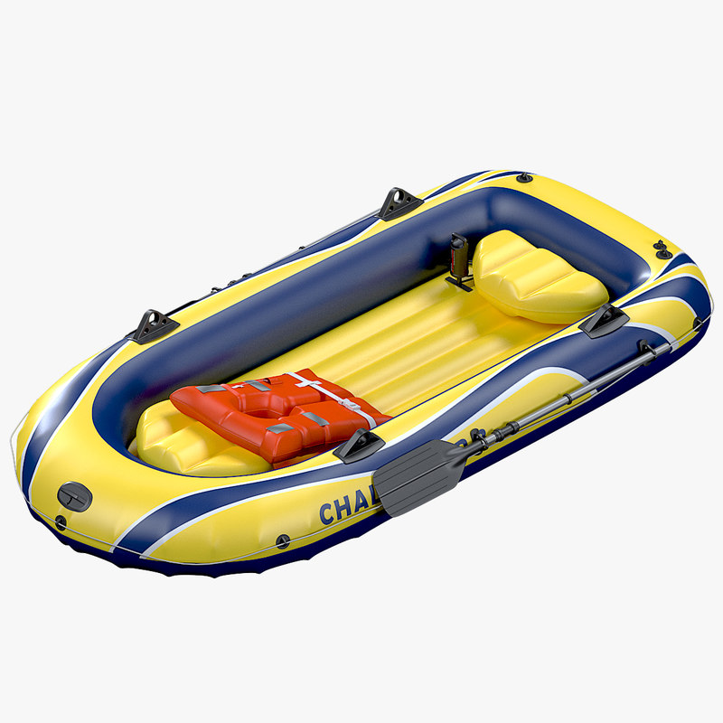 Inflatable boat intex challenger 3D model TurboSquid 1415151