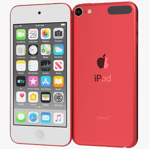 realistic apple ipod touch 3D model
