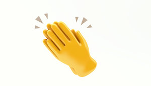 3D emoji hand
