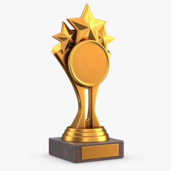 gold trophy 7 3D model