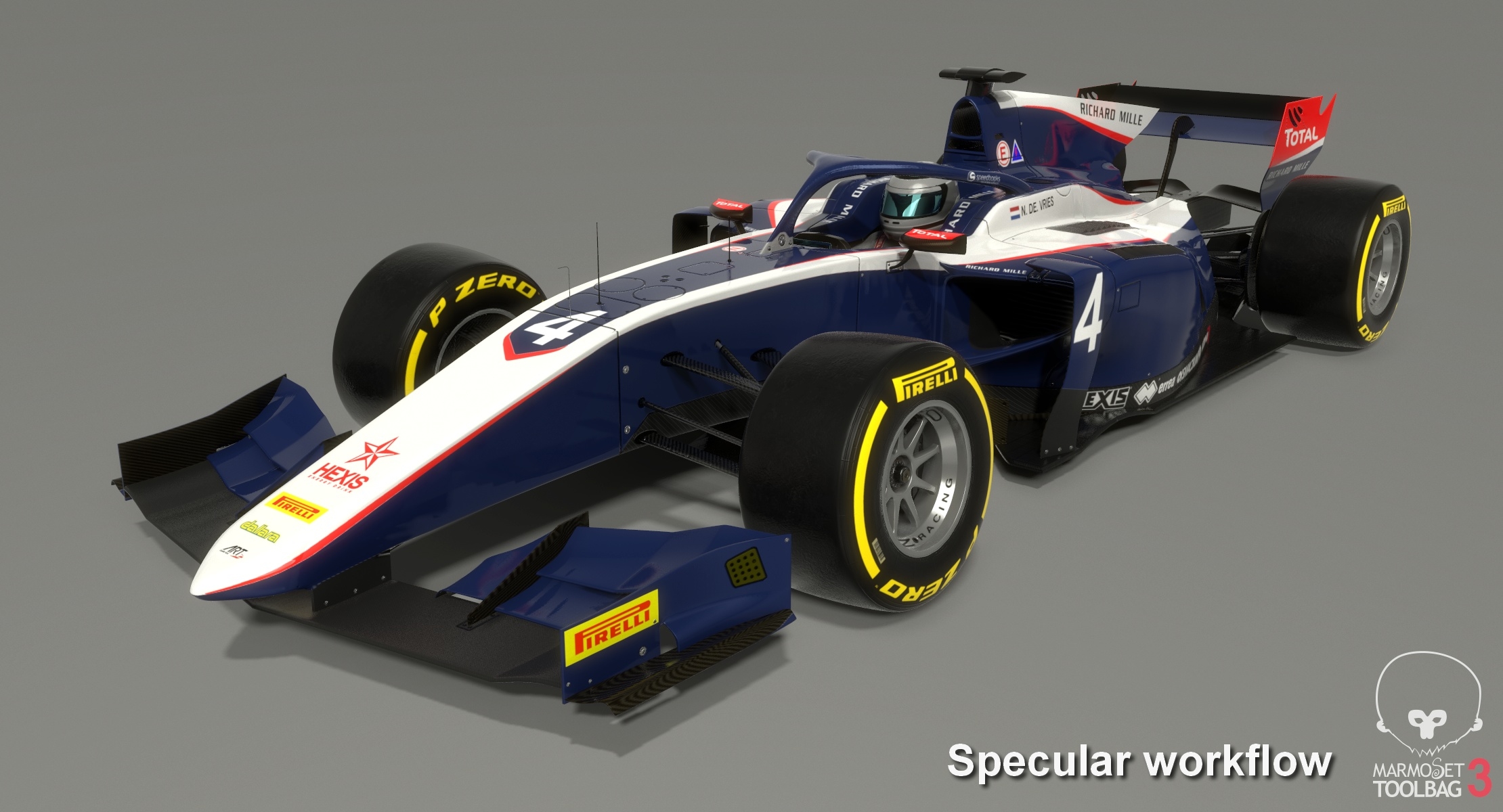 ART Grand Prix F2 # 4 Formel 2 Saison 2019 3D-Modell - TurboSquid 1415364