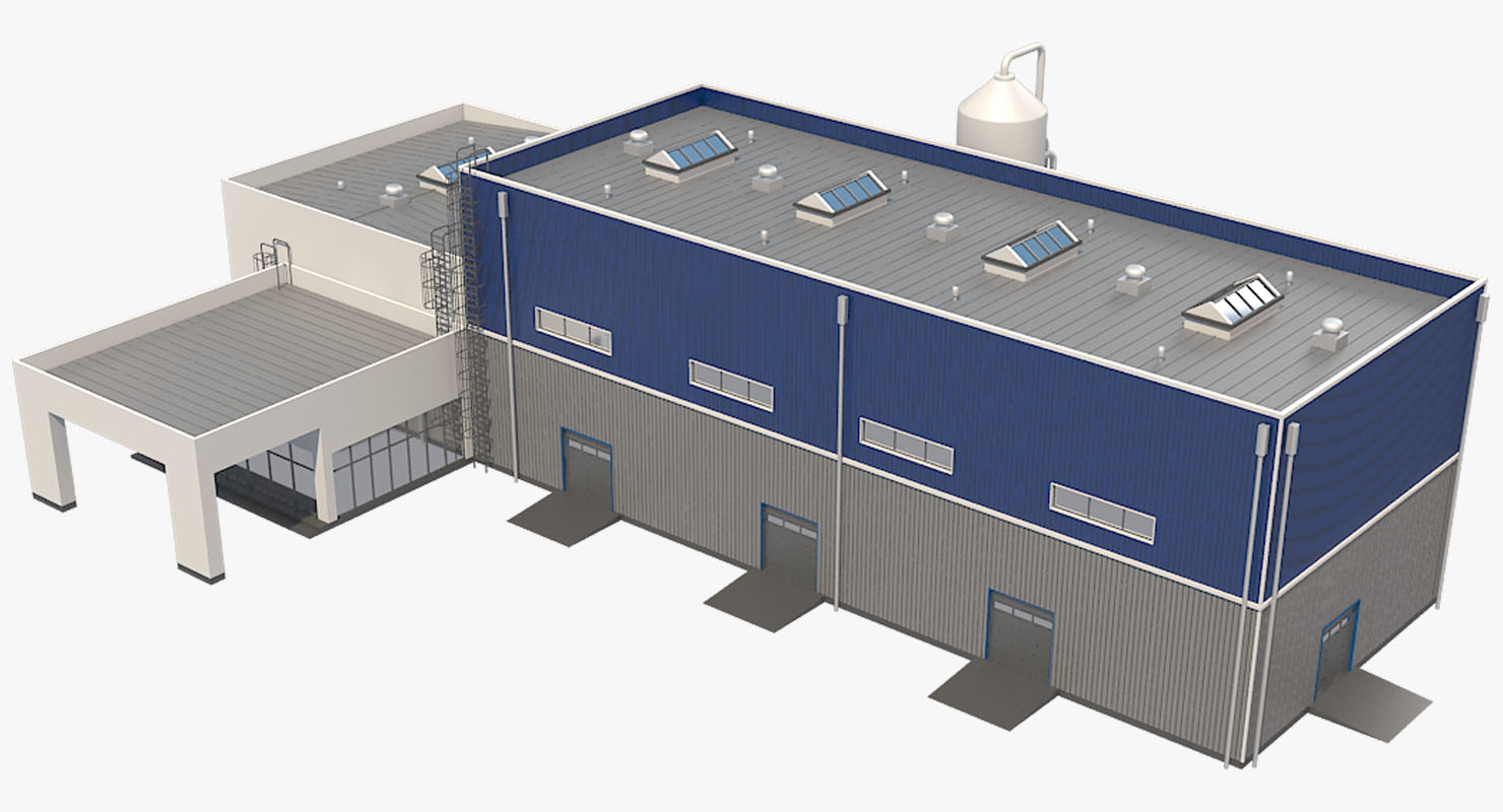 Industrial model. Промышленные здания 3d модель. Визуализация склада 3д моделирование. Производство рендер. Визуализация на производстве.