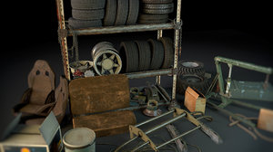 3D model rack garage