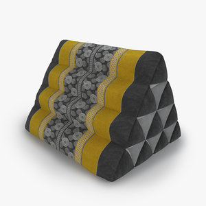 3D thai mattress triangle cushion model