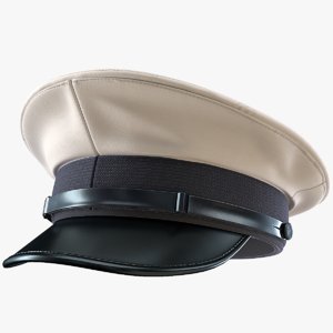 3D model naval hat