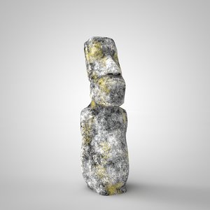 3D statue moai