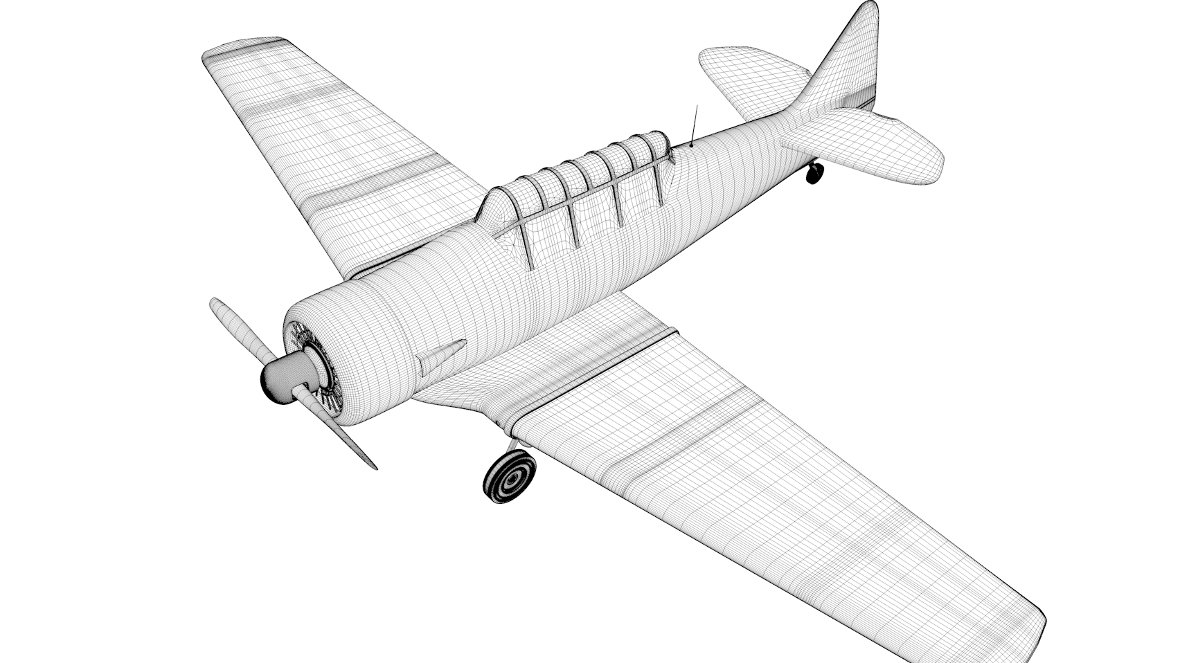 T6 texan air force 3D - TurboSquid 1415606