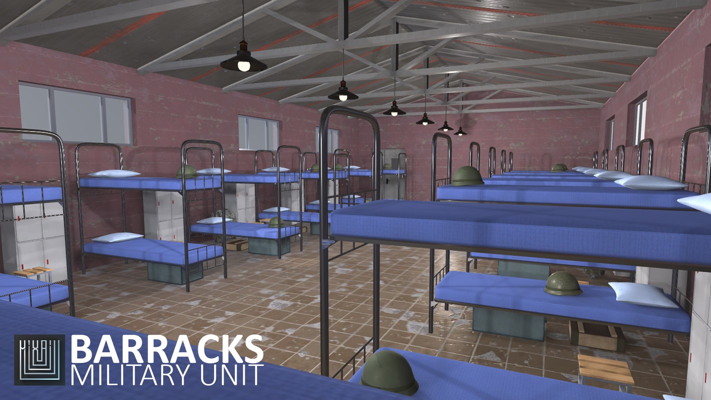 Games barracks - military model - TurboSquid 1415585